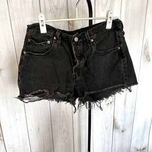 Black Levi's 501 Original Womens Shorts! Size 30